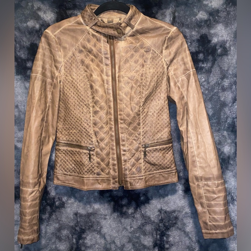 J2 Vegan Leather Brown Jacket